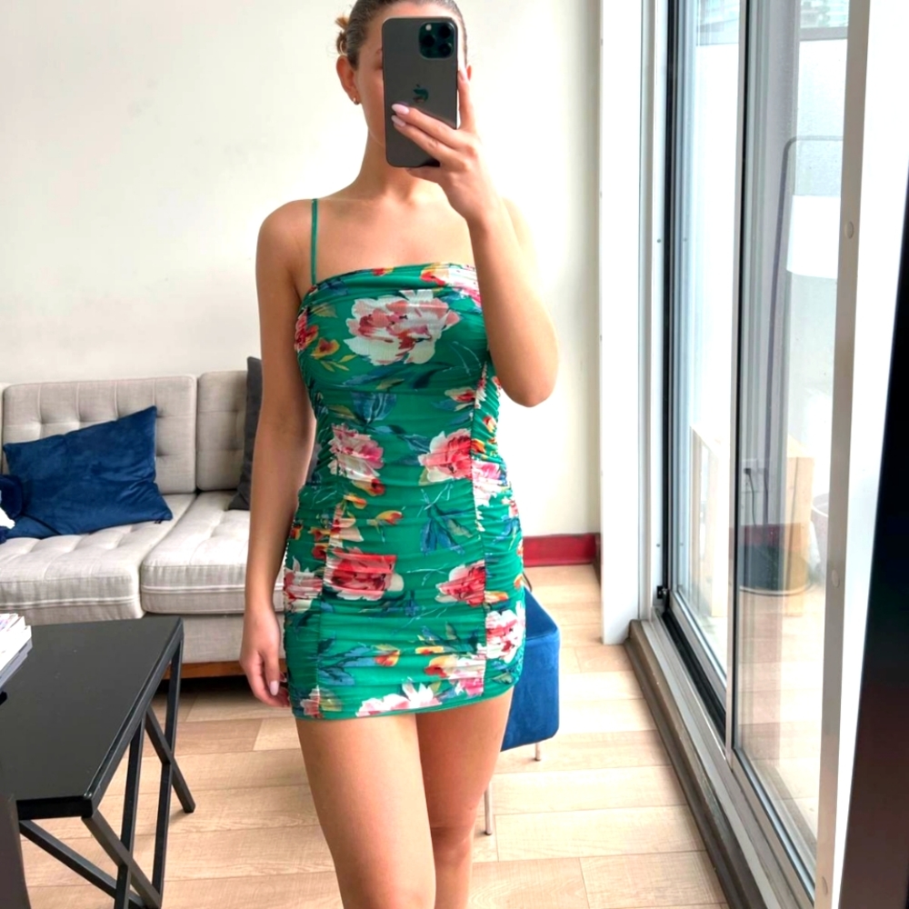 Mini floral dress